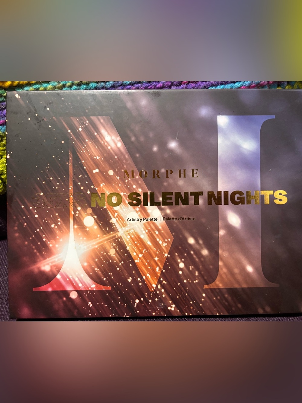 Morphe No Silent Night Artistry Palette — Gold & Brown Tones